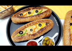 طريقة عمل تشيكن بيتزا سندويش