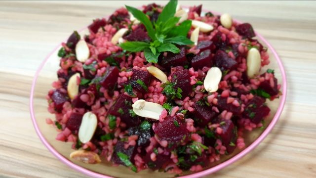 طريقة عمل تبولة الشمندر