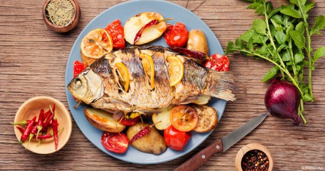 طريقة عمل سمك مشوي بالخلطة الحارة