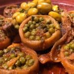 طريقة عمل طاجين اللحم بالجلبانة والقوق