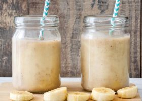 طريقة عمل سموثي الموز بالكراميل