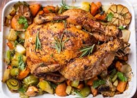 طريقة عمل دجاج محشي بالفرن بالكيس