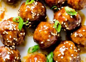 طريقة عمل كرات اللحم المشوية مع صوص الباربيكيو