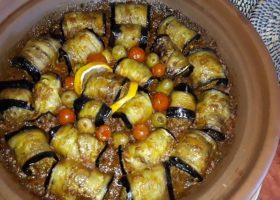 طريقة عمل طاجين كفتة السردين بالباذنجان