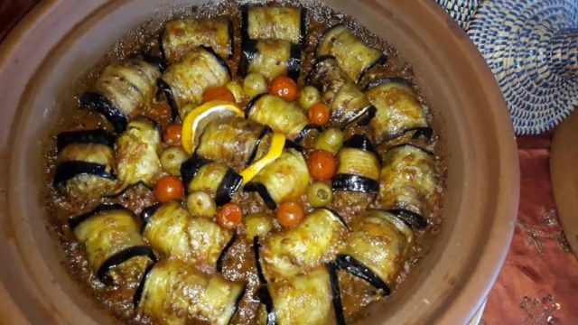 طريقة عمل طاجين كفتة السردين بالباذنجان