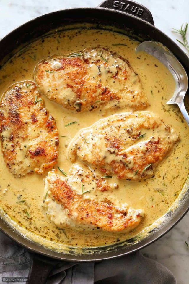 طريقة عمل صينية دجاج بتتبيلة البيستو