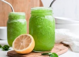 طريقة عمل سموثي ليمون ونعناع