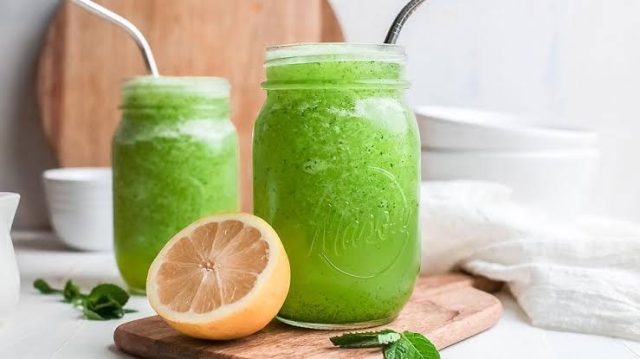 طريقة عمل سموثي ليمون ونعناع
