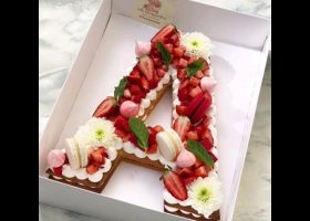 طريقة عمل تارت الأحرف بحشوة الفواكة