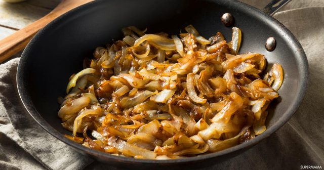 طريقة عمل البصل المكرمل للبرغر