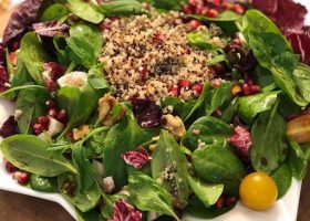 طريقة عمل سلطة كينوا بالسبانخ