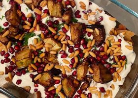 طريقة عمل سلطة الباذنجان بدبس الرمان