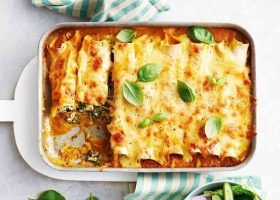 طريقة عمل الكانيلوني مع الباذنجان والجبن