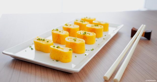 طريقة عمل لفائف البيض الكورية