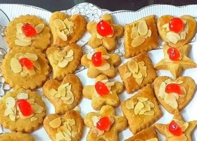 طريقة عمل بسكويت اللوز والتوت