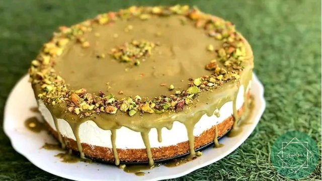 طريقة عمل تشيز كيك بالفستق والشوكولاتة