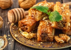 طريقة عمل بقلاوة بالجوز تركي