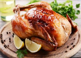 طريقة عمل دجاج مشوي بالليمون والزنجبيل