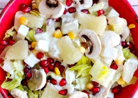 طريقة عمل سلطة البوملي بالجبنة البيضاء