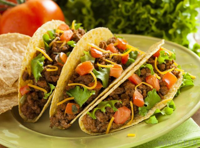 طريقة عمل تاكو باللحم المفروم