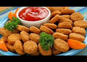 طريقة عمل ناجتس الخضار المشوية