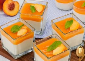 طريقة عمل مهلبية بصوص الخوخ