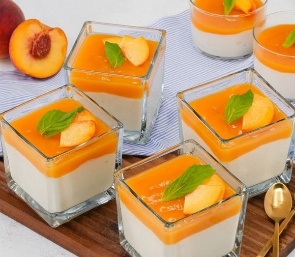 طريقة عمل مهلبية بصوص الخوخ