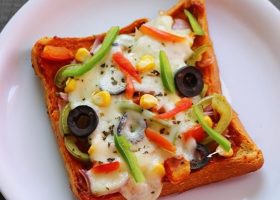 طريقة عمل بيتزا التوست بدون فرن