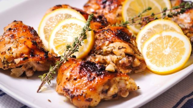 طريقة عمل دجاج بالثوم والليمون للرجيم