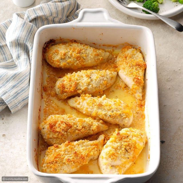 طريقة عمل دجاج مقرمش بصلصة الرانش