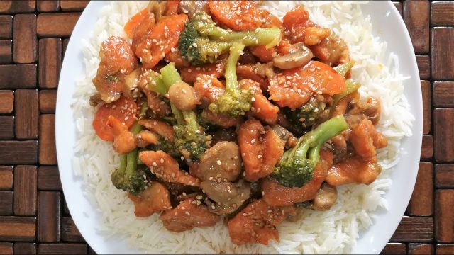 طريقة عمل دجاج صيني بالبروكلي