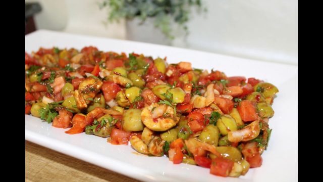 طريقة عمل سلطة الزيتون التركية