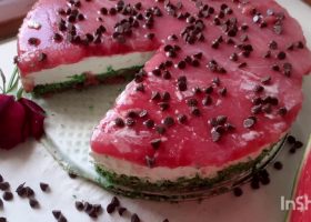 طريقة عمل تشيز كيك البطيخ
