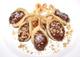 طريقة عمل القطايف بالشوكولاتة النوتيلا