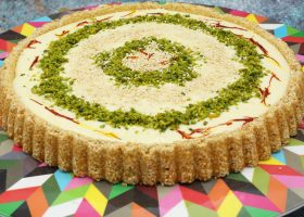 طريقة عمل تارت البسكوت بالفستق الحلبي