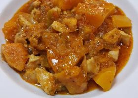 طريقة عمل إيدام القرع بالدجاج