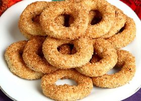 طريقة عمل كوكيز السمسم التركي