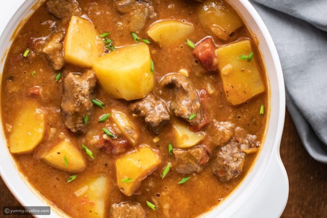 طريقة عمل يخني بطاطس