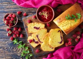 طريقة عمل كيك البرتقال بالكرانبيري