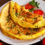 طريقة عمل أومليت بالبطاطس والشيدر