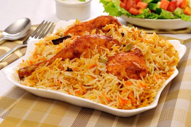 طريقة عمل الرز البرياني مع صلصة البرتقال