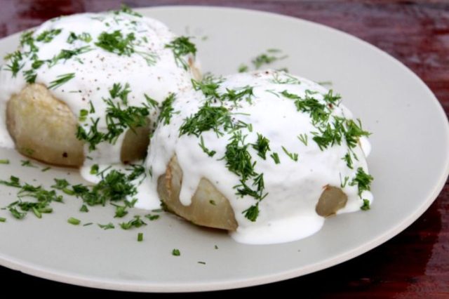 طريقة عمل محشي اللفت بالطحينة