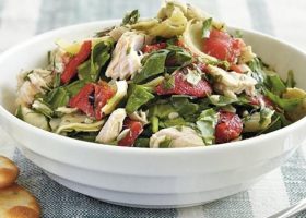 طريقة عمل سلطة الأرضي شوكي بالليمون والبقدونس