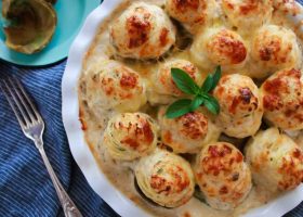 طريقة عمل خرشوف بالدجاج بالفرن