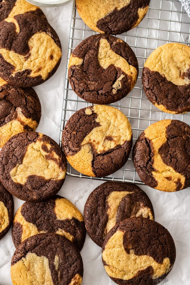 طريقة عمل الكوكيز الرخامي