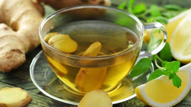 طريقة عمل شاي أخضر بالزنجبيل والعسل