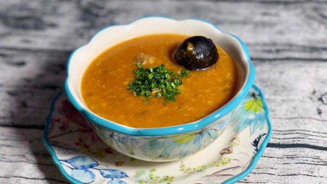 طريقة عمل شوربة الجريش باللحم