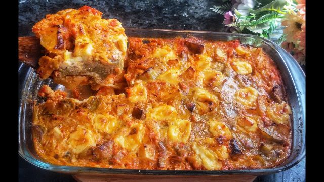 طريقة عمل غراتان البطاطس والباذنجان