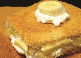 طريقة عمل كنافة بالموز