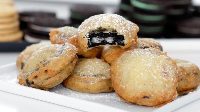 طريقة عمل حلى بسكوت الاوريو المقلي